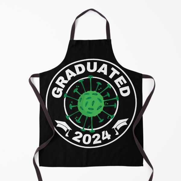 Item preview, Graduation gift 2024 white badge with green virus designed and sold by Lady-Frost.