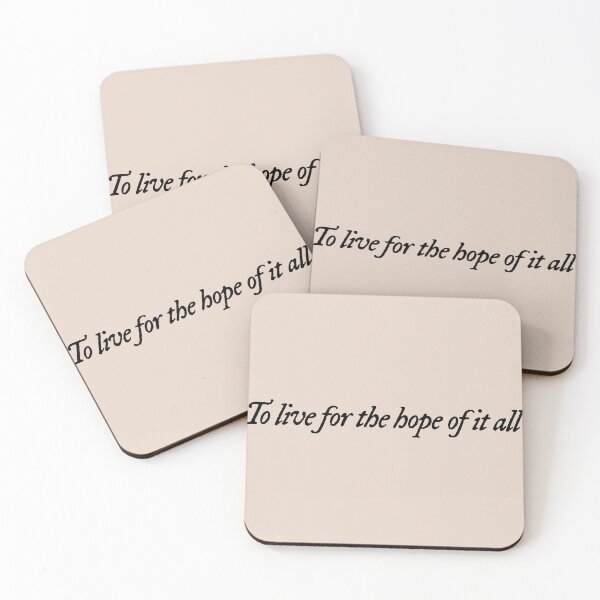 Item preview, to live for the hope of it all tv designed and sold by DelfisArt.