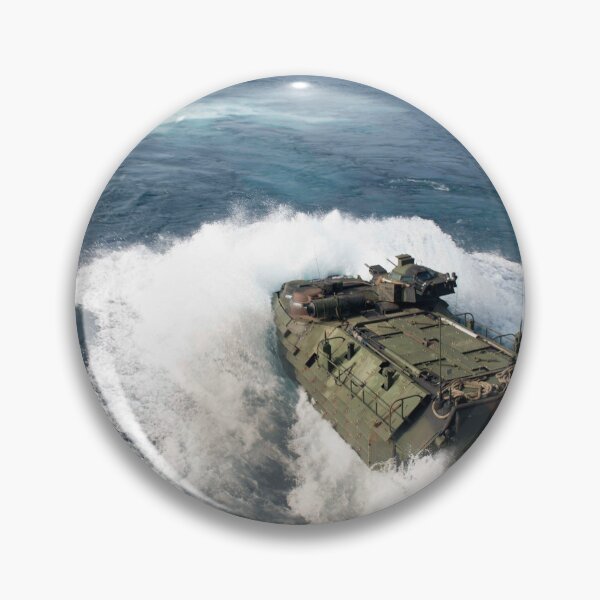 Item preview, STK109047M-An amphibious assault vehicle departs the well deck of USS Germantown. designed and sold by StocktrekImages.