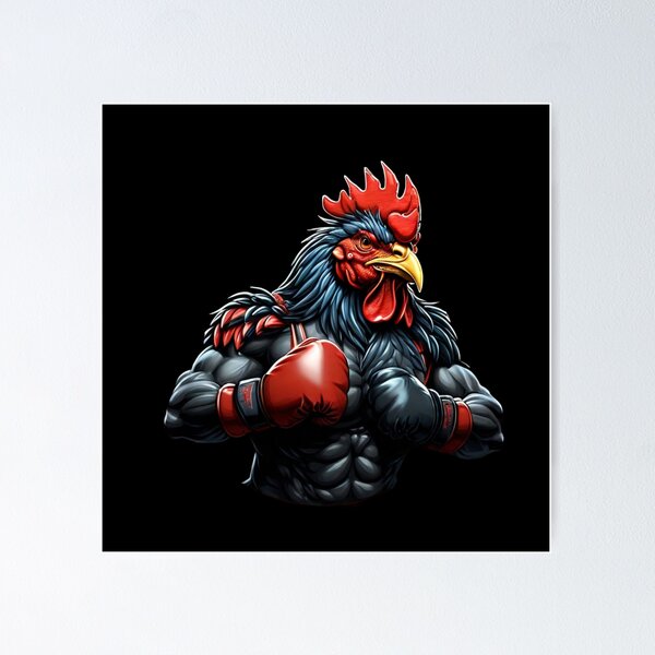 Item preview, Muscular Rooster Boxing Gym Logo designed and sold by GianpaoloC.