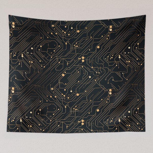 Item preview, Circuit Board Pattern designed and sold by SideSignal.