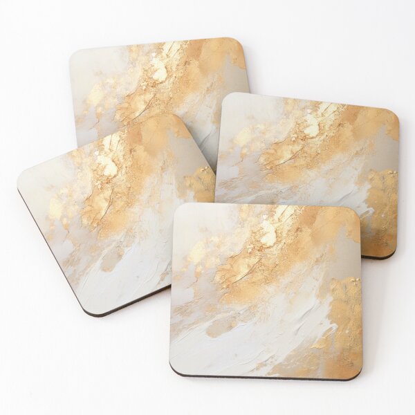 Item preview, Elegant Gold Glitter Abstract Painting designed and sold by DreamyDaisy.