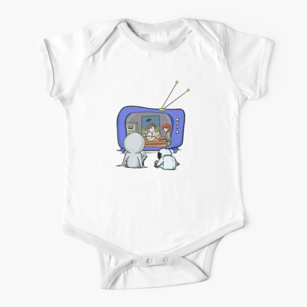 tv time Short Sleeve Baby One-Piece