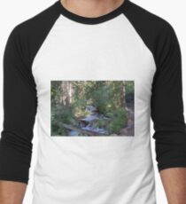 calvin and hobbes forest Men's Baseball ¾ T-Shirt