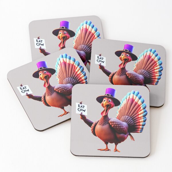 Item preview, Thanksgiving "Eat Cow" Turkey designed and sold by RedSparkles Designs.