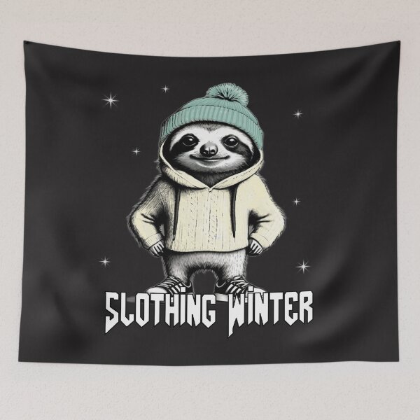 Item preview, Sloth in winter designed and sold by Meer-Lifestyle.