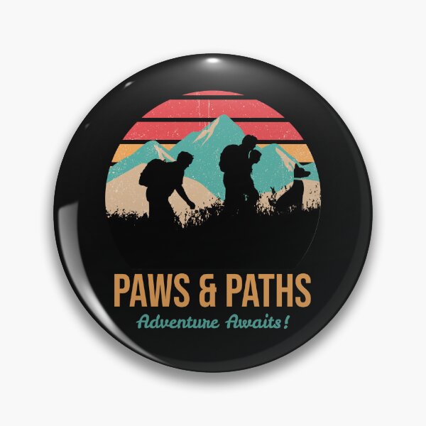 Item preview, Paws & Paths. Hiking. Camping. Dog Hiking designed and sold by TeeMPrintz.