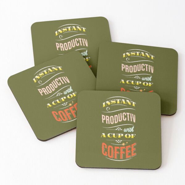 Item preview, instant productiv with a cup of coffee designed and sold by jonmobo.