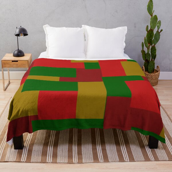 Item preview, Geometry Red, Green & Gold Square Pattern designed and sold by L-I-E-Store.