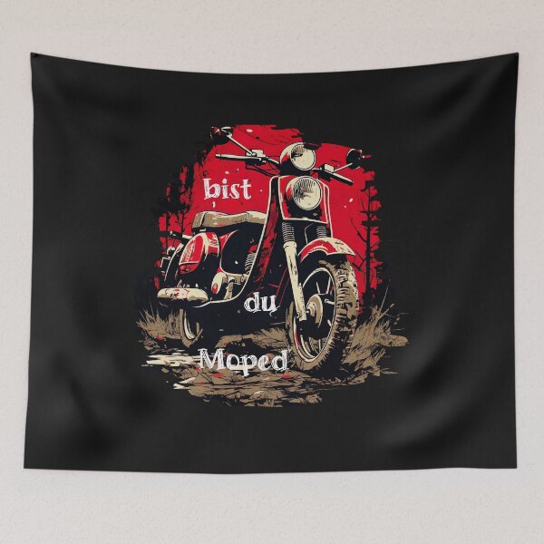 Item preview, Are you a moped, design with a funny saying in German designed and sold by Pflugart.