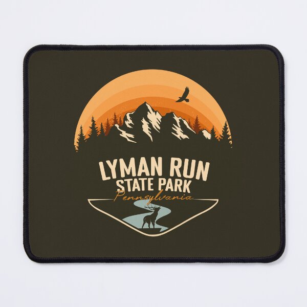 Item preview, Lyman Run State Park Pennsylvania - PA Retro Vintage Sunset Badge designed and sold by mountainfad.