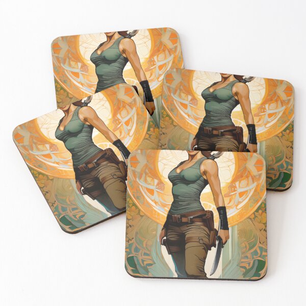 Item preview, Lara croft from tomb raider - Nouveau Poster style design designed and sold by Singion.
