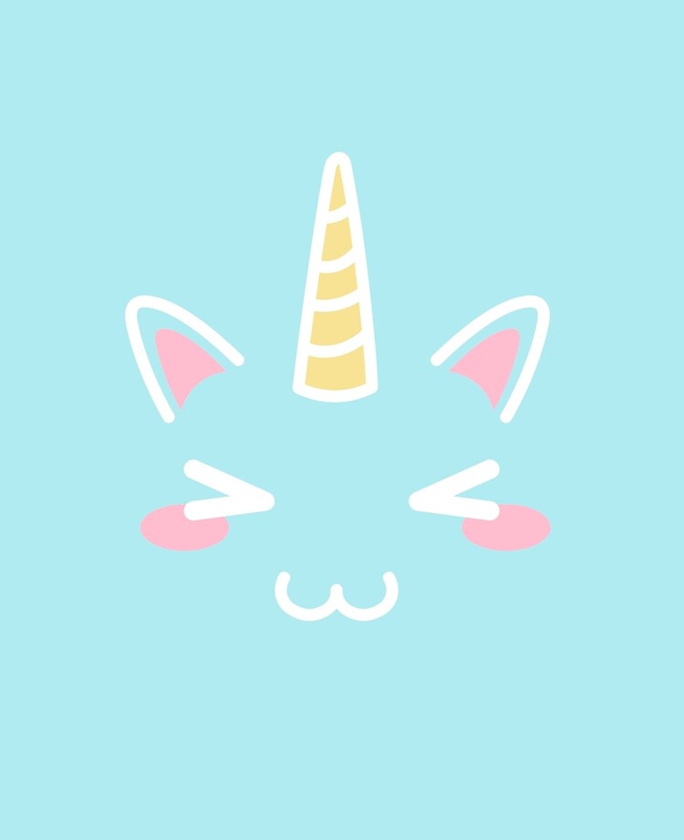 Kawaii Unicorn Face,unicorn gift,unicorn birthday party, unicorn lover,pastel  unicorn,kawaii gear,unicorn collector,cute face