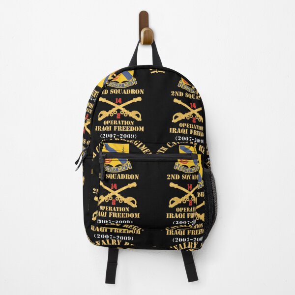 Item preview, Army - 14th Cavalry Regiment w Cav Br - 2nd Squadron - Operation Iraqi Freedom - 2007–2009 - Red Txt X 300 designed and sold by Military Insignia Products.