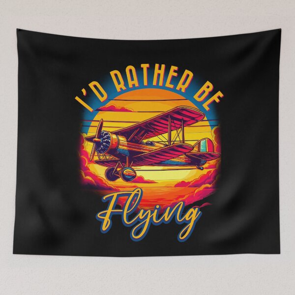 Item preview, I’d rather be flying, funny pilot, pilot dad,pilot mom designed and sold by mwebba2005.