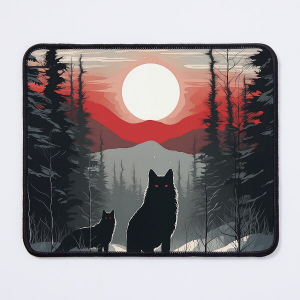 Item preview, Coyotes on the Treenline with Red Eyes designed and sold by Matt's Artificial Nature.