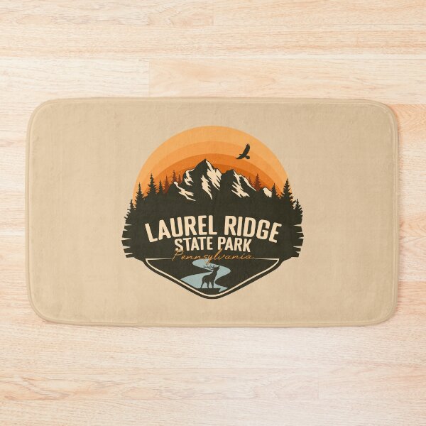 Item preview, Laurel Ridge State Park Pennsylvania - PA Retro Vintage Sunset Badge designed and sold by mountainfad.
