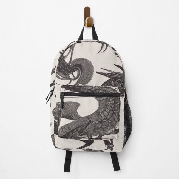 Item preview, Seamless Pattern of Black Dragons designed and sold by Rafal Saluszewski.
