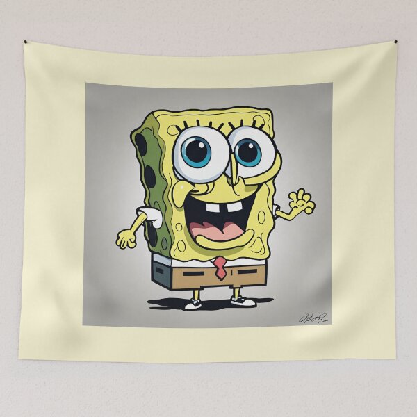 Item preview, Very very happy spongebob designed and sold by CurlyLamb.