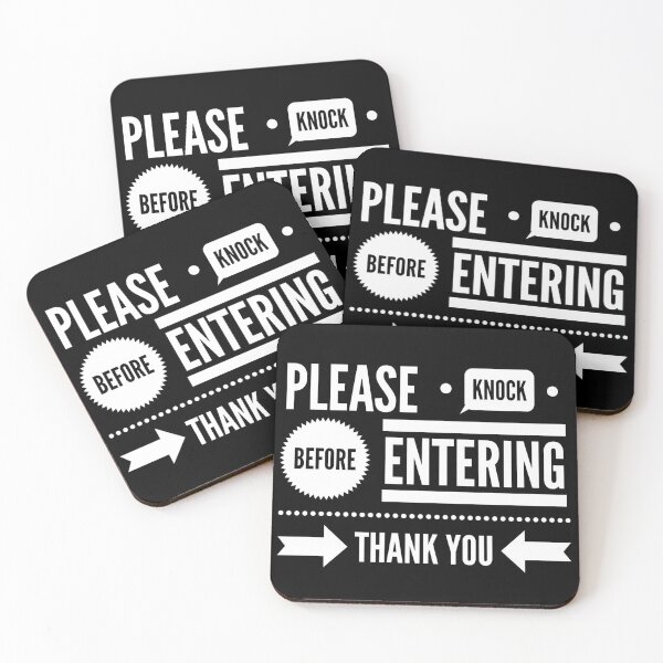 Item preview, Please knock before Entering | Door sign | Warning sign  designed and sold by ritach11.