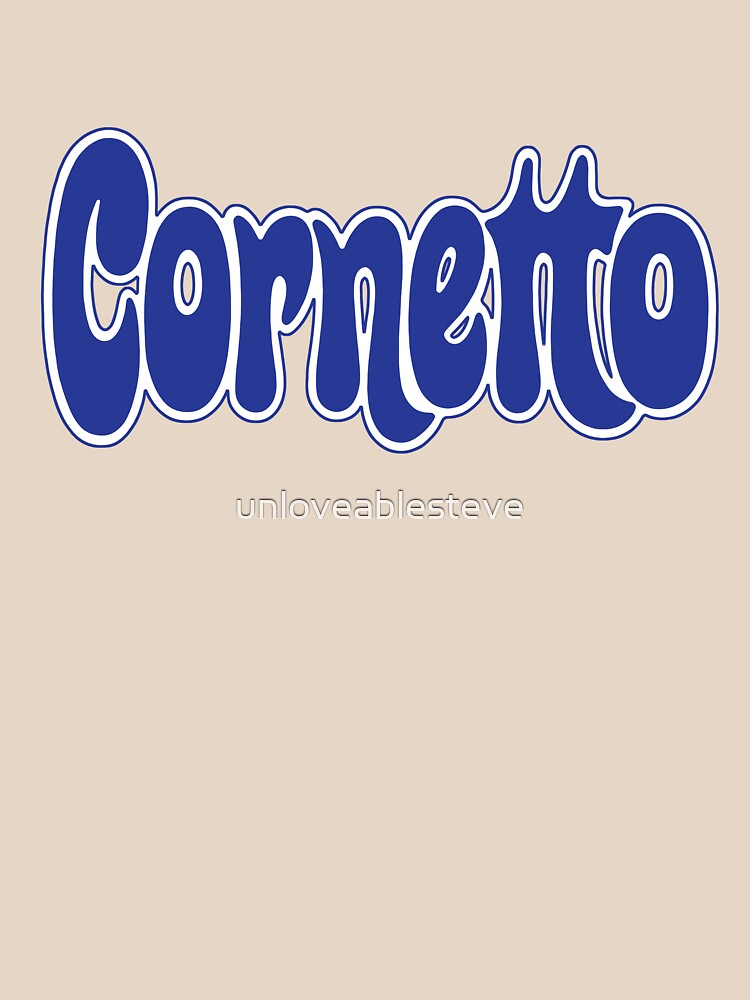 1970s Cornetto logo, Wall's ice cream of Italy by unloveablesteve