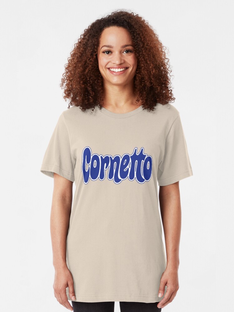 Alternate view of 1970s Cornetto logo, Wall's ice cream of Italy Slim Fit T-Shirt