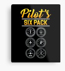 Aviation Pilot Aircraft Metal Print