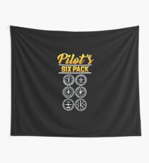 Aviation Pilot Aircraft Wall Tapestry