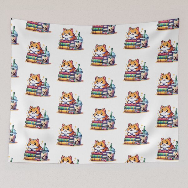 Item preview, Book Cat With Boba designed and sold by Talorth.