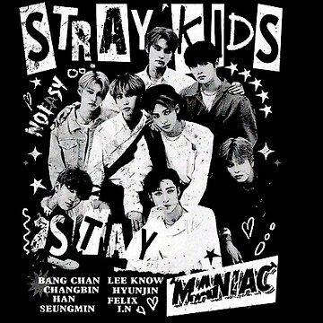 Limited Edition Stray Kids 2022 world tour black and white style 5 rock  Star ot8 skz comeback poster kpop boy group bang chan lee know changbin 