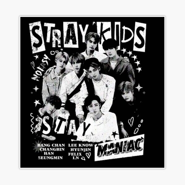 Limited Edition Stray Kids 2022 world tour black and white style 5