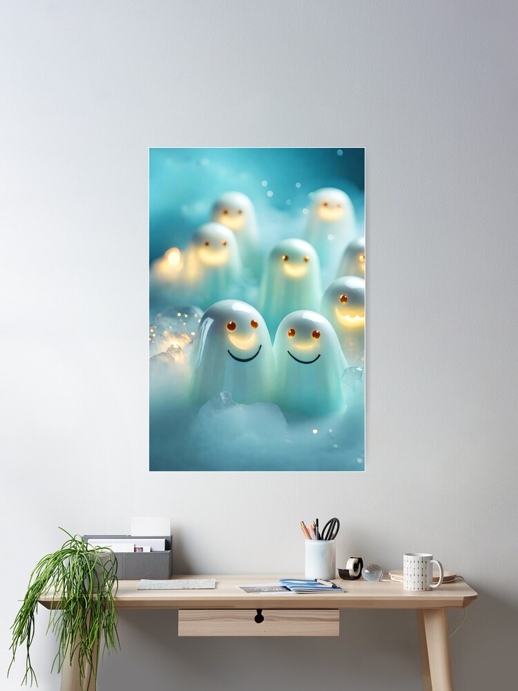 Thumbnail 2 of 3, Poster, AI Art- Ghosts #2 designed and sold by wohnfuehlfabrik.