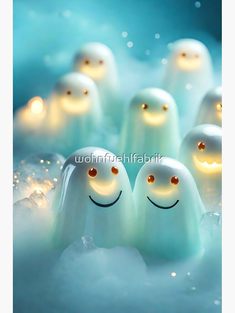 Thumbnail 3 of 3, Poster, AI Art- Ghosts #2 designed and sold by wohnfuehlfabrik.