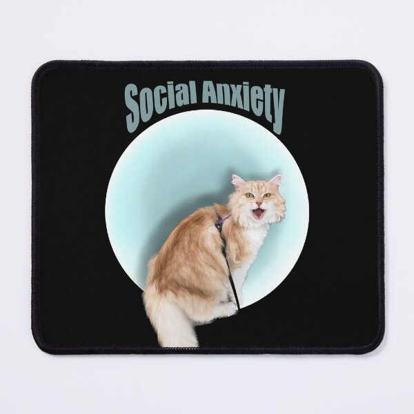 Item preview, Social anxiety cat designed and sold by TicaCreations.