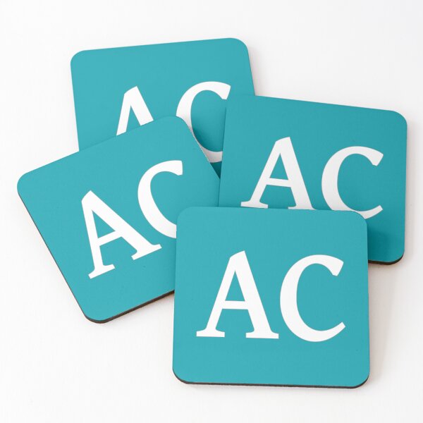 Item preview, AC Initials Monogram Elegant White Letters designed and sold by Jeallan Designs.