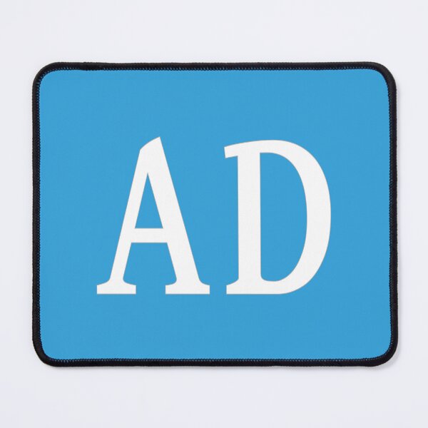 Item preview, AD Initials Monogram Elegant White Letters designed and sold by Jeallan Designs.