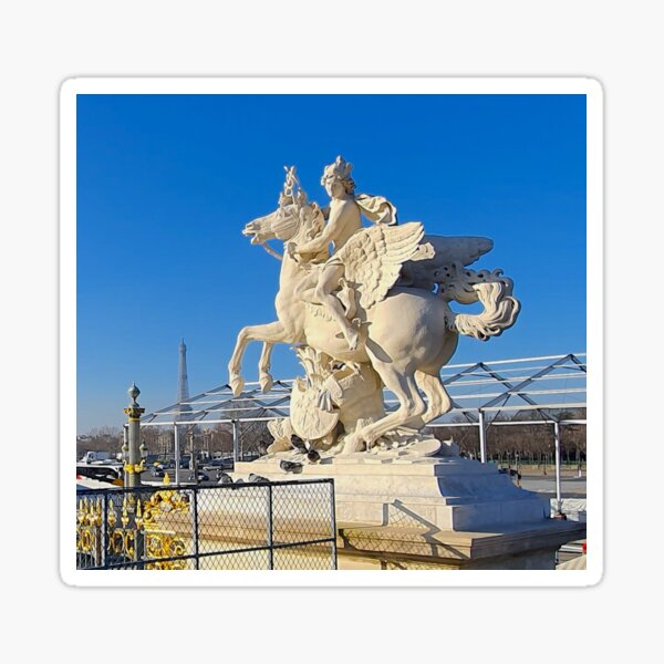 Item preview, Place de la Concorde. Statue équestre à l'entrée du Jardin des Tuileries designed and sold by Tereza Pilar  Art.