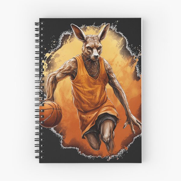 Item preview, kangaroo playing basketball designed and sold by LucyArtDesign.