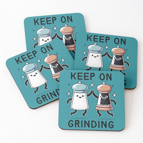 Item preview, Keep On Grinding: Salt & Pepper Duo designed and sold by 1BPDesigns.