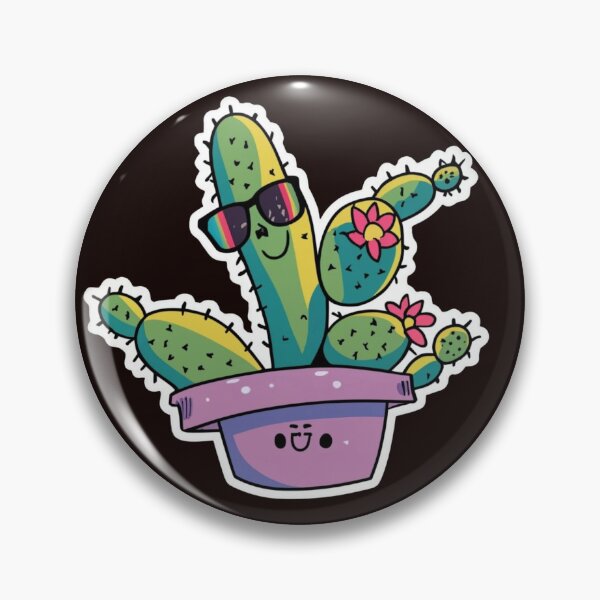 Item preview, cute vibing opuntia designed and sold by TranquilTrinket.