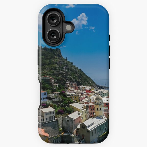Aperçu de l'œuvre Vue sur la ville falaise de Vernazza, l'une des Cinque Terre colorées de la côte ouest italienne créée et vendue par Dolfilms.