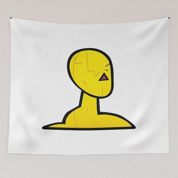 Item preview, Yellow man face of reality art pattern - illogical designed and sold by ShabayekShop.