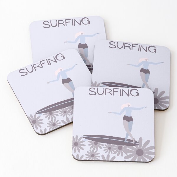 Item preview, Gone Surfing - Surf Girl Purple Vibes designed and sold by Shaka-Surf-Tees.