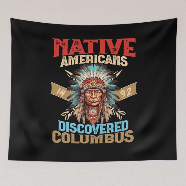 Aperçu de l'œuvre Les Amérindiens ont découvert Columbus en 1492 créée et vendue par Affyboss6.