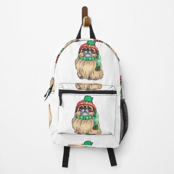 Item preview,  Smiling Shitzu,  Lap-dog dog in winter clothes. Winston Art Print designed and sold by Anastasiia Yurevych.