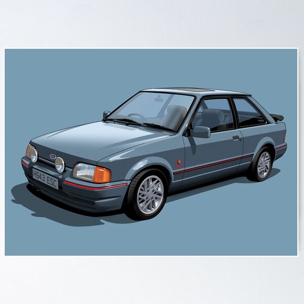 Item preview, Ford Escort XR3i Mk4 in mercury grey designed and sold by candc-retro.