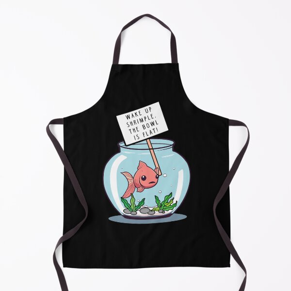 Item preview, Flat Earth Fish Bowl Pun Dad Joke Men Women Funny Graphic designed and sold by KsuAnn.
