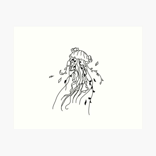 Minimalist Jellyfish Art Prints for Sale | Redbubble