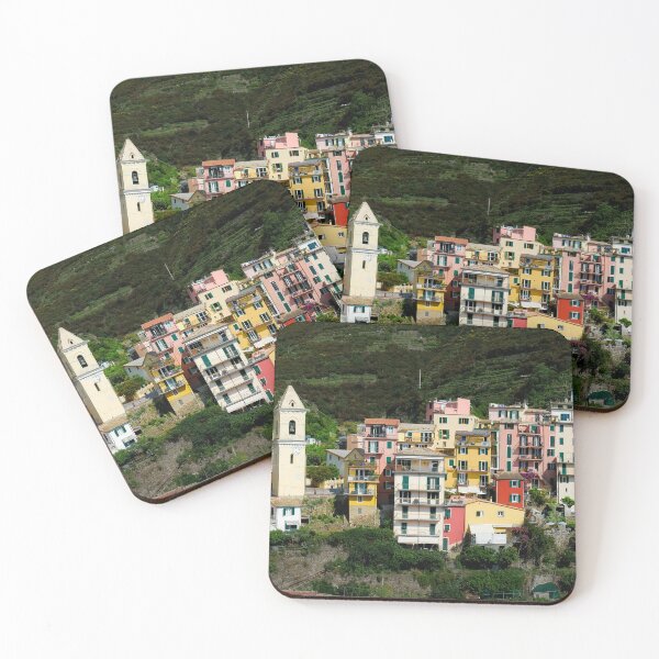 Item preview, Panorama of the cliff town of Manarola, one of the colorful Cinque Terre on the Italian west coast designed and sold by Dolfilms.