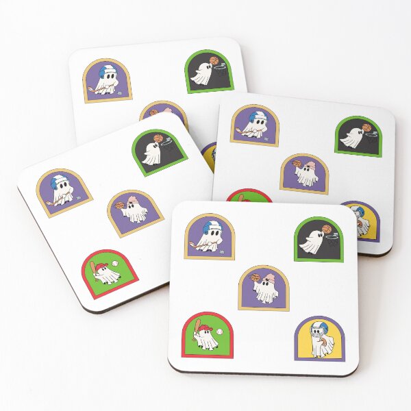 Item preview, Sporty Halloween retro ghosts designed and sold by BritishDelights.